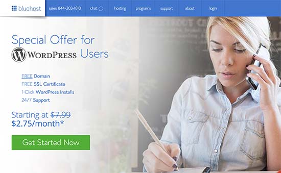 Get started with Bluehost